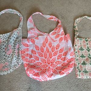 Set of Three Free People Tote Bags